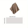 Ladies' Shawl - Elegant, Simple and Luxurious Multifunctional Scarf with Metal Snap Design, Soft and Breathable, Suitable for Office or Night Outings