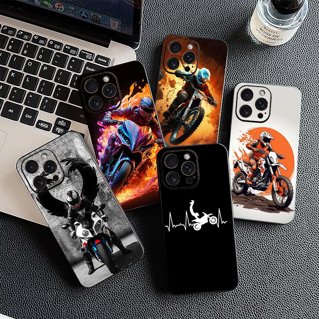 Чехол для мобильного телефона Moto Cross Motorcycle Sports для Motorola Moto G86 G57 G67 G54 G24 G15 Power G13 G14 G34 G35 G45 G53 G55 G64 G75 G72