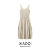 Fashion Style 2024 Autumn New Women's Loose Elastic Waist Sleeveless Vest Dress 06658658806