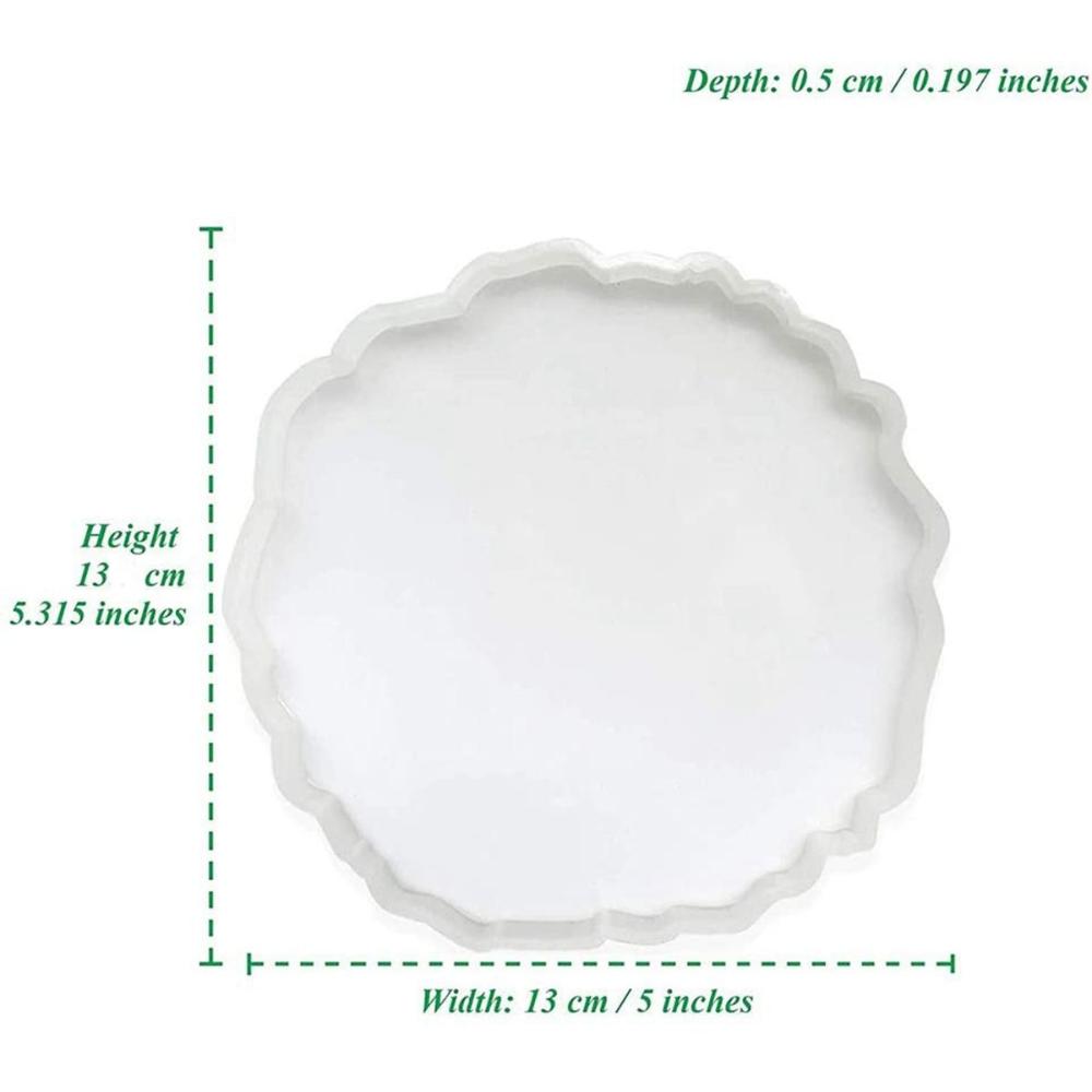 Epoxy DIY Placemat Silicone Cup Mats Coaster Mold Tray Mould Resin Casting Mold Pad Making Tools