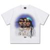 Графическая футболка Migos Унисекс Оверсайз Хип-хоп группа Повседневная Хлопок Короткий рукав Винтажный Уличная одежда Хайп для молодежи