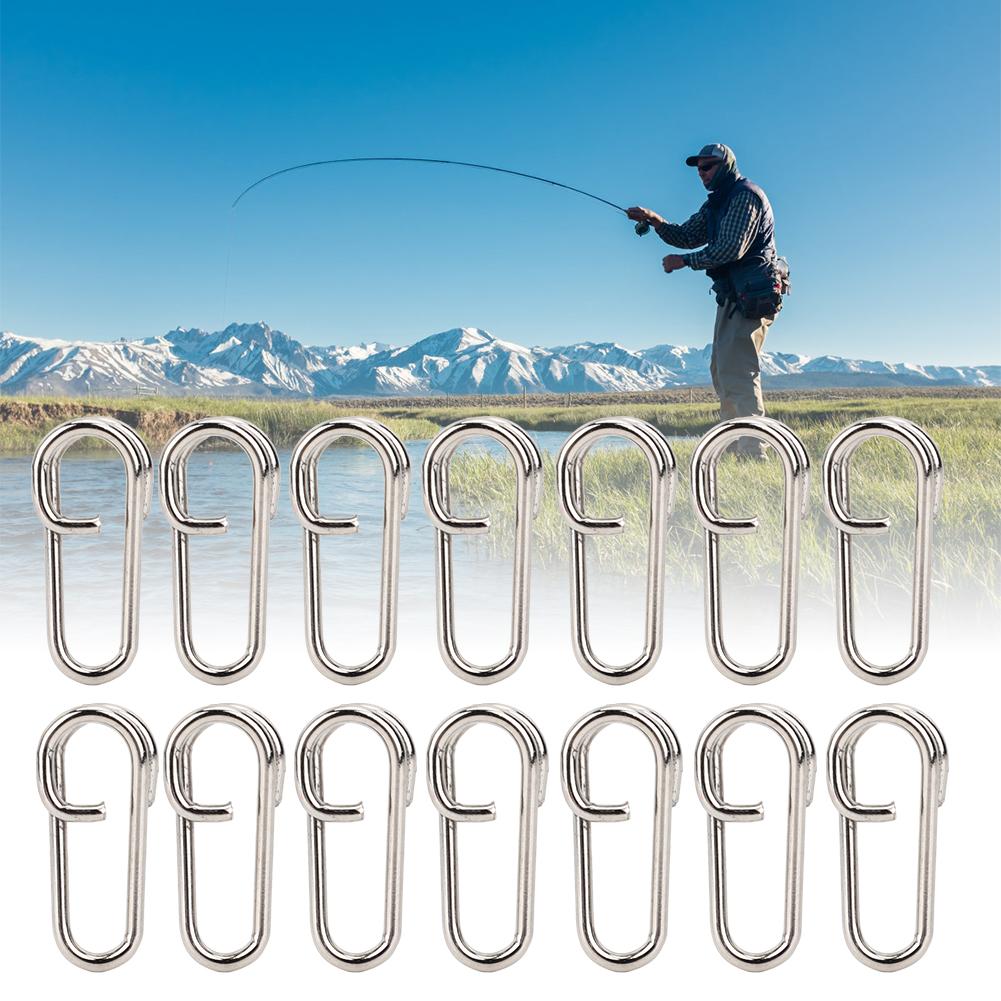 50 шт. Мощные овальные рыболовные застежки из нержавеющей стали, застежки-вертлюжки, соединитель, аксессуары с блокировкой, большой размер