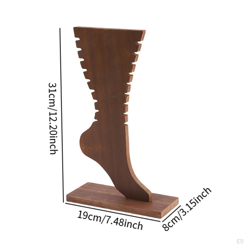 Подставка для ювелирных изделий в форме стопы, для хранения ножных браслетов, креативная деревянная доска для ожерелий