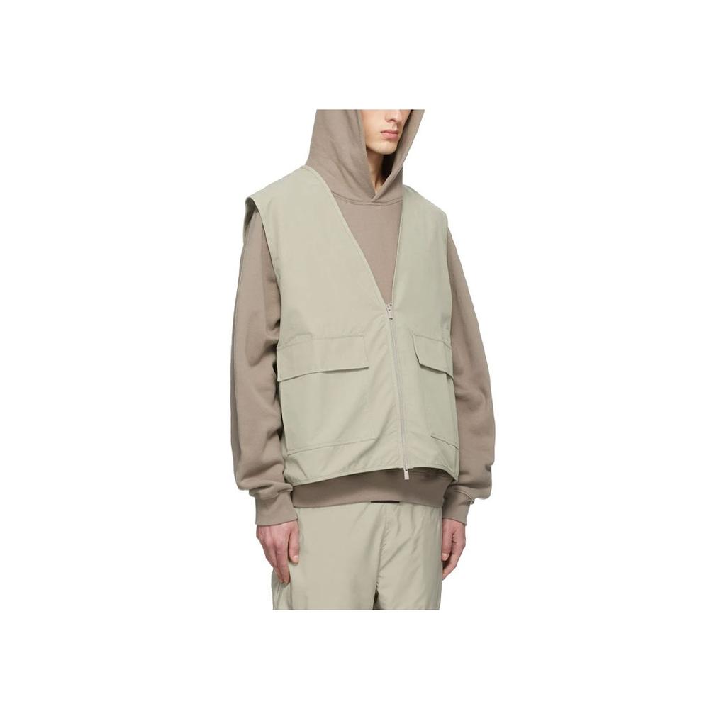 Fear of God Essentials Хлопковый жилет Весна/Лето 2022 Цвет морской пены Мужские топы Зеленый FOG-SS22-499