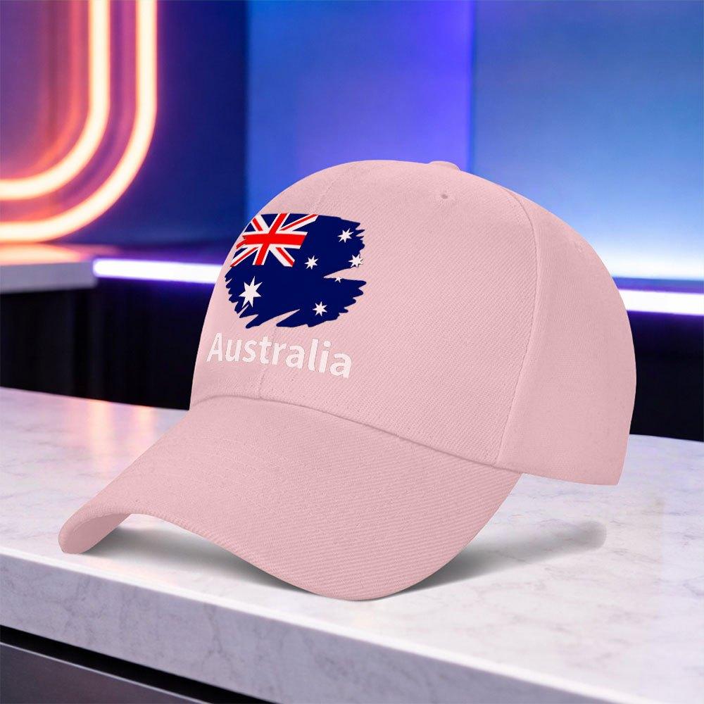 Australian Flag Print Baseball Cap Lightweight Unisex Hat with National Colors Ideal Gift for Unisex Women
