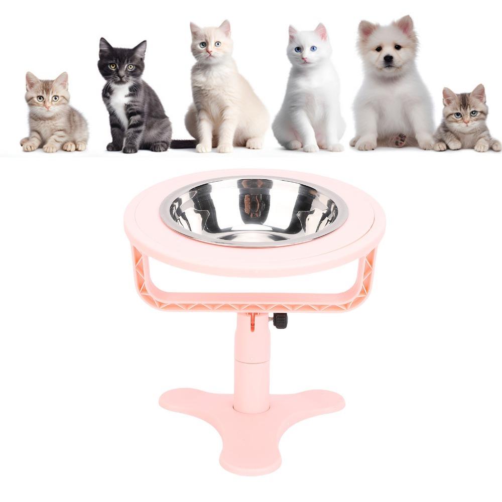 ABS Anti-spill Stainless Steel Pet Feeding Bowl Indoor household pet feeding