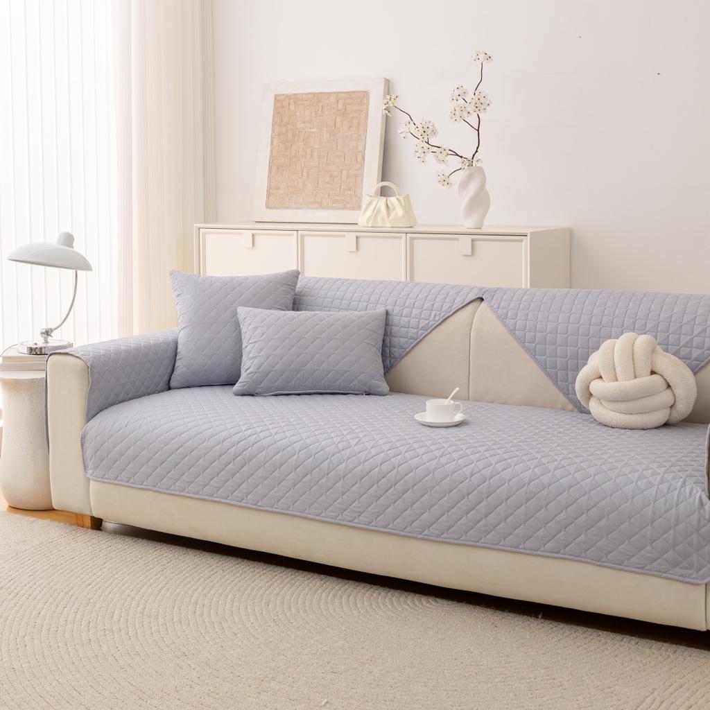 1 шт. Простой однотонный стеганый противоскользящий чехол для дивана, чехол для дивана, защитная мебель для спальни, офиса, гостиной, домашнего декора