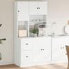 VidaXL Kitchen Cabinet White 95x50x180 Cm Engineered Wood, Kitchen Cupboard, Kitchenette Unit, Wardrobe of 3276532