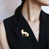 Брошь-булавка Мультяшный дизайн лисы Сплав цинка Булавка УФ-печать Костюмы Пальто Свитеры Значок Универсальные Практичные Аксессуары