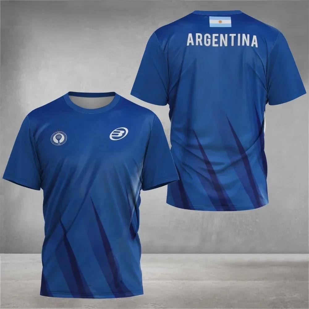 Cool Padel Breathable Fitness T-Shirt Summer Short Sleeve and Women's Top 3D Digital Printing Sports T-Shirts Tops