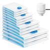 Clear Vacuum Storage Bags for Quilt Clothes Dustproof Luggage Vacuum Compression Bags for Travel