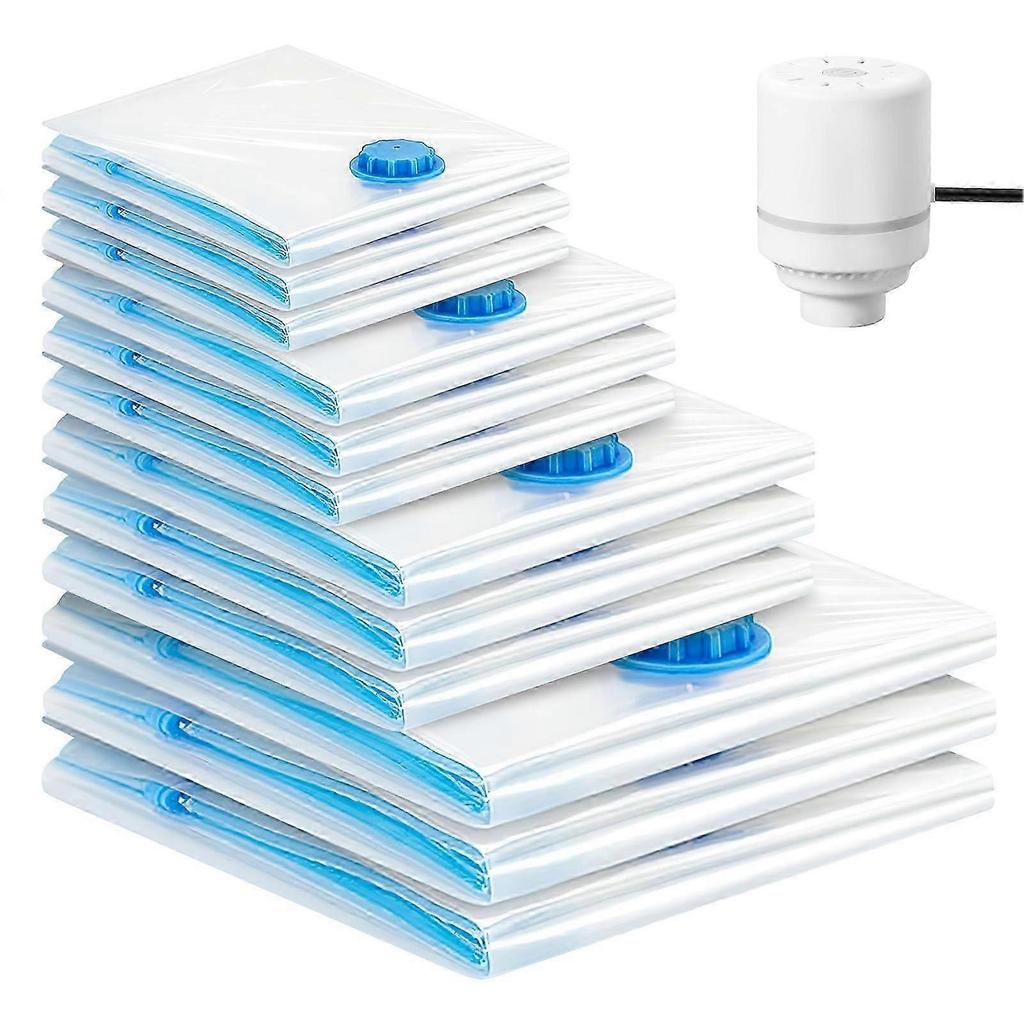 Clear Vacuum Storage Bags for Quilt Clothes Dustproof Luggage Vacuum Compression Bags for Travel