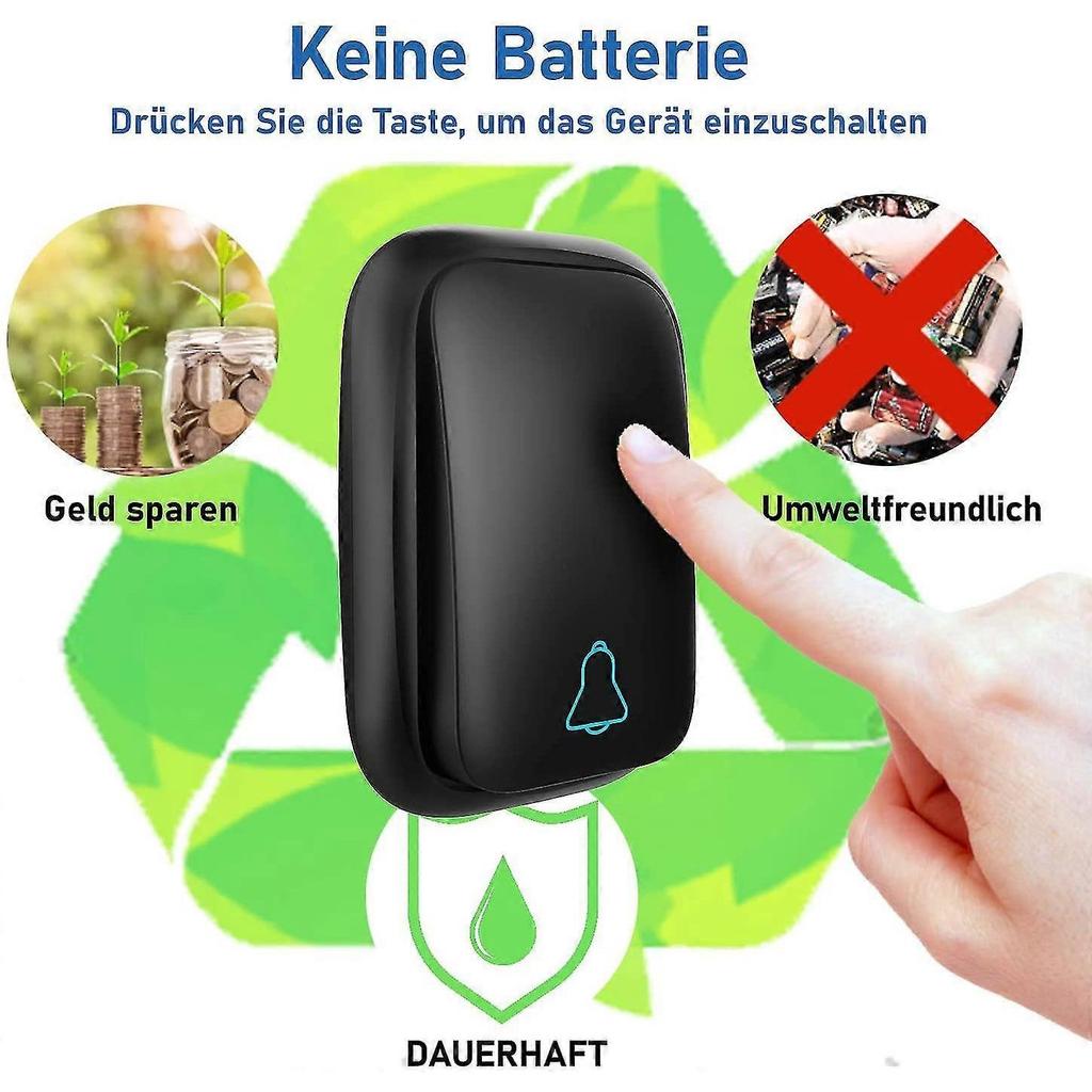 Doorbell, Wireless Doorbell Outside Waterproof, Wireless Doorbell Front Door