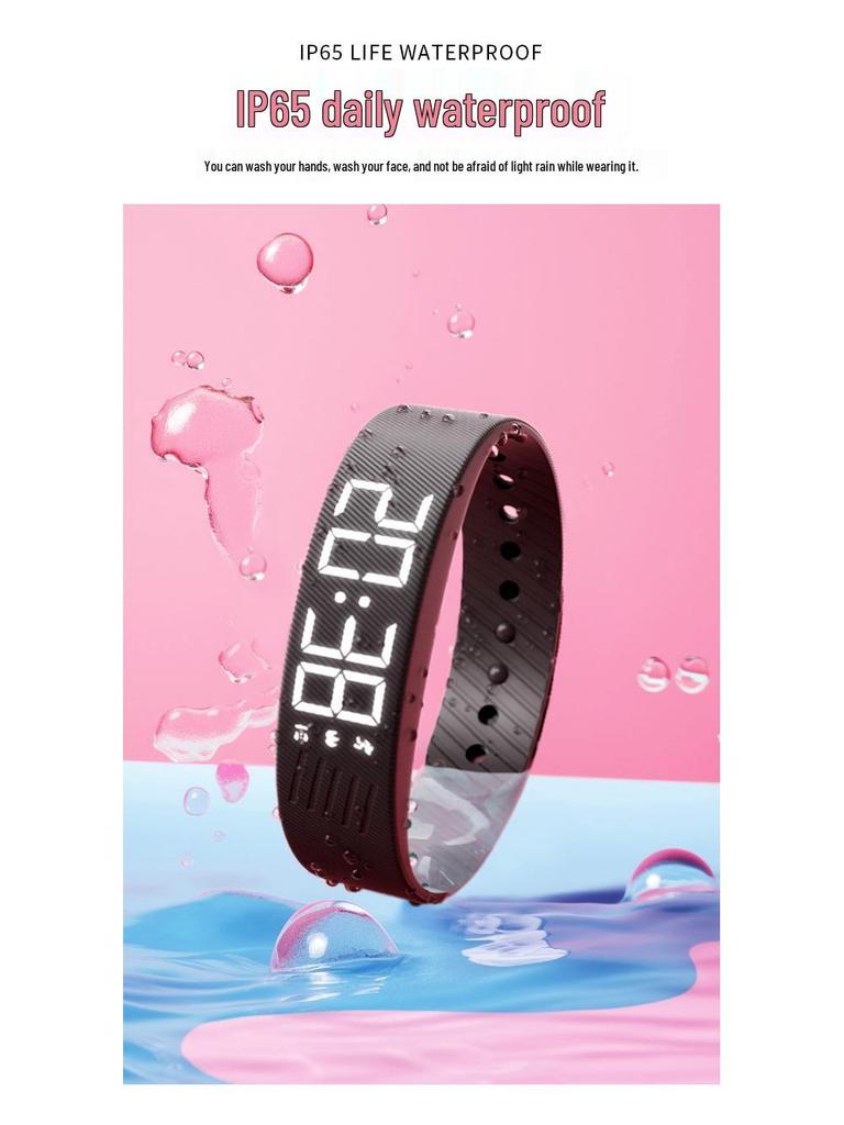 Умные часы Sport для девочек: Шагомер, Вибрационный будильник, Водонепроницаемый многофункциональный браслет