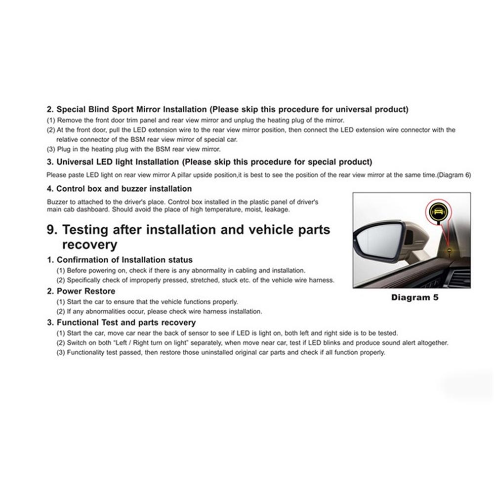 24Ghz Radar Based Blind Spot Monitoring System Lane Change Safe Auxiliary Device
