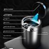 Flip-Top Car Ashtray with Light - Stylish Interior & Home Use