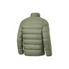 Li Ning CF Series однотонная повседневная короткая куртка-пуховик с воротником-стойкой унисекс оливково-зеленого цвета AYMT277-3