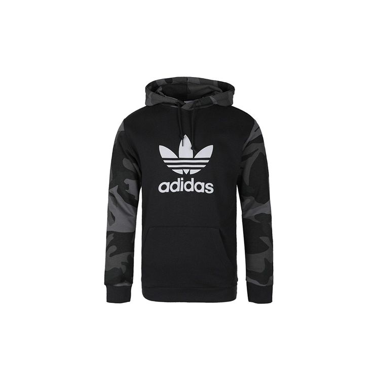 adidas Толстовка с капюшоном Originals Camouflage Hoodie для мужчин, угольно-черная ED6977