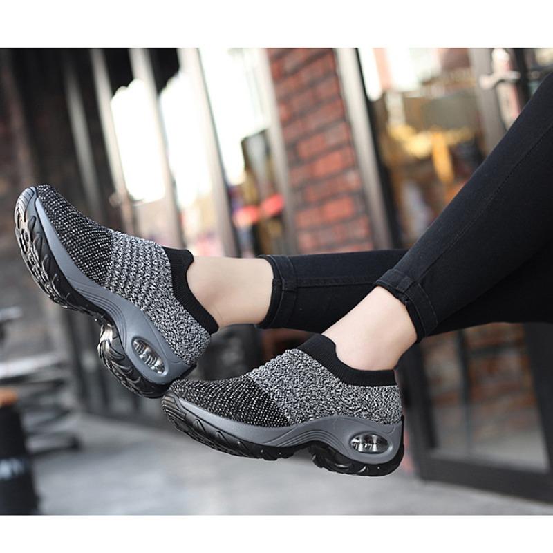 Женская спортивная обувь для путешествий и походов, повседневная обувь на воздушной подушке, увеличивающая рост, для улицы