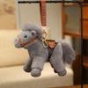 Cartoon Horse Stuffed Toy Keychain Stuffed Simulation Horse Toy Keychain  Christmas Gift