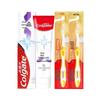 Отбеливающая зубная паста Colgate с пищевой содой и 2 зубные щетки