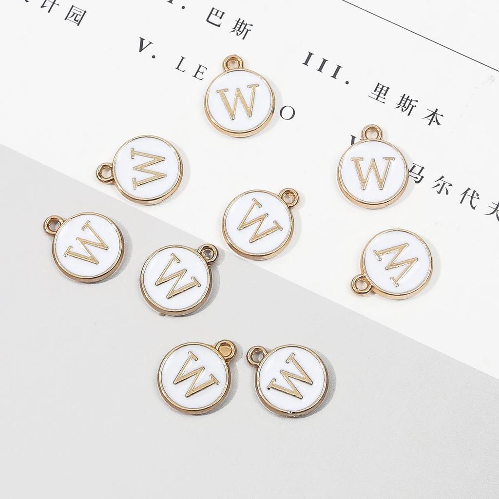 10 шт., металлическая эмаль, английские буквы, подвески, подвеска для самостоятельного изготовления ювелирных изделий, ожерелье, браслет, аксессуары