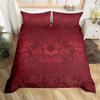 Black White And Brocade Luxury Pattern Duvet Cover Digital Printing Bedding Threepiece Set