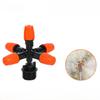 2pcs 5-Head Nozzle Spray, Water Spray for Garden Lawn Irrigation, Outdoor Plant Watering, Misting Nozzle with Atomizing