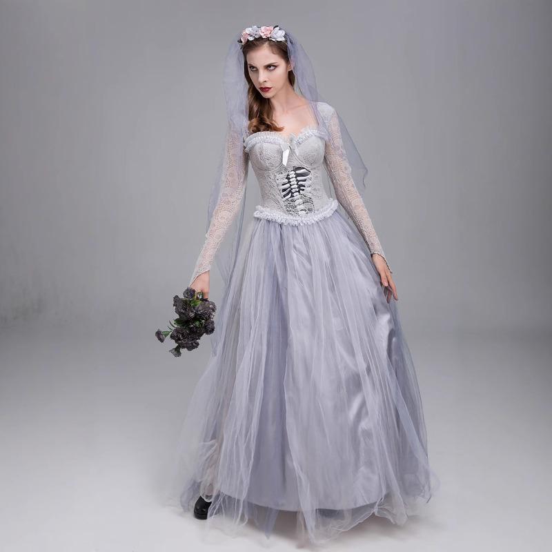 New Halloween Products, Zombie Underworld Ghost Bride Vampire Resurrection Festival Show Suit Devil Suit