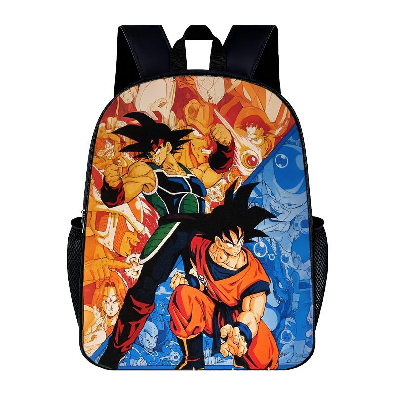 DragonBall Backpack Son Goku Goten Vegeta IV Cartoon Character Print Schoolbag Lightweight Large Capacity Student Backpack Gifts