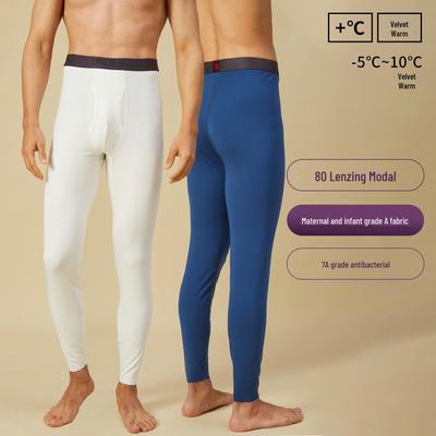 Мужские теплые антибактериальные леггинсы Lenzing Modal плотностью 80% - осенние брюки и нижнее белье.