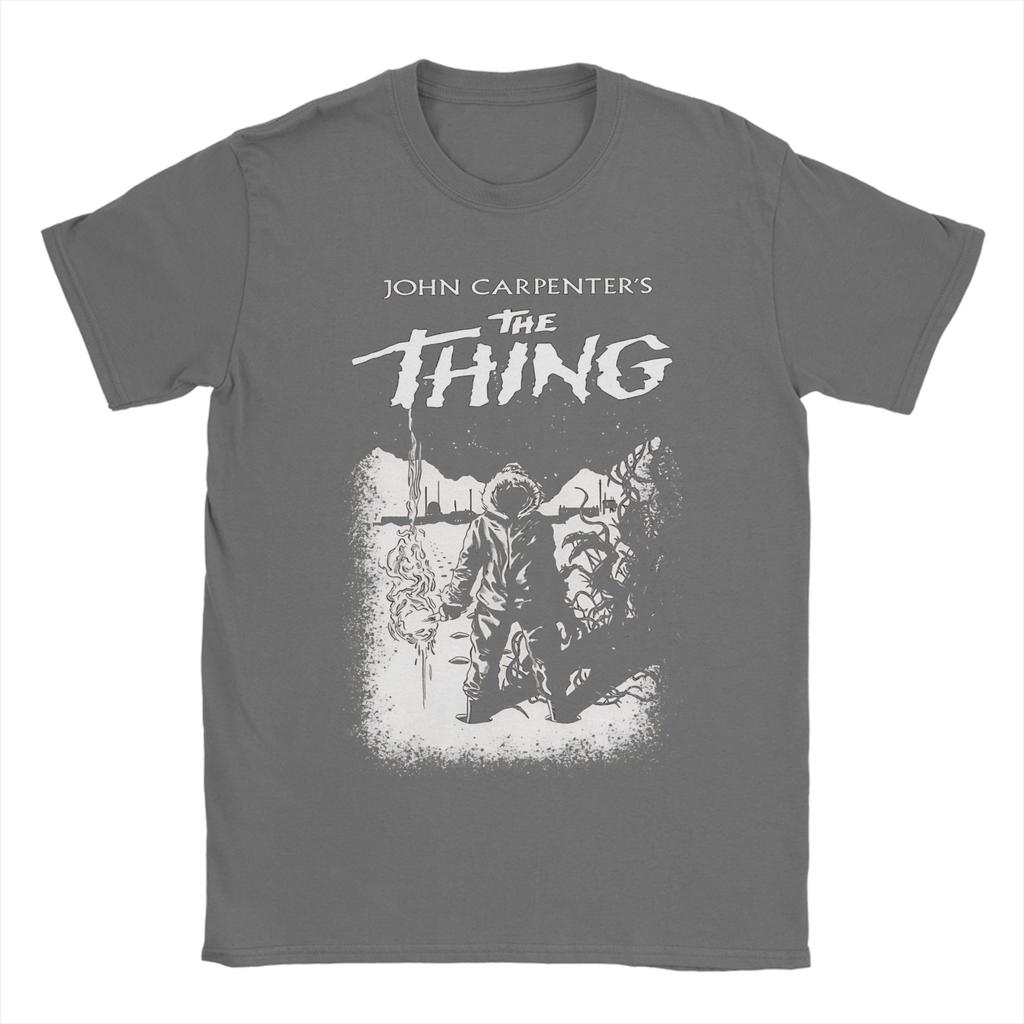 1982 jc The Thing Movie Unisex T Shirts Awesome Tee Shirt Short Sleeve O Neck TShirt Cotton Gift Idea Clothes