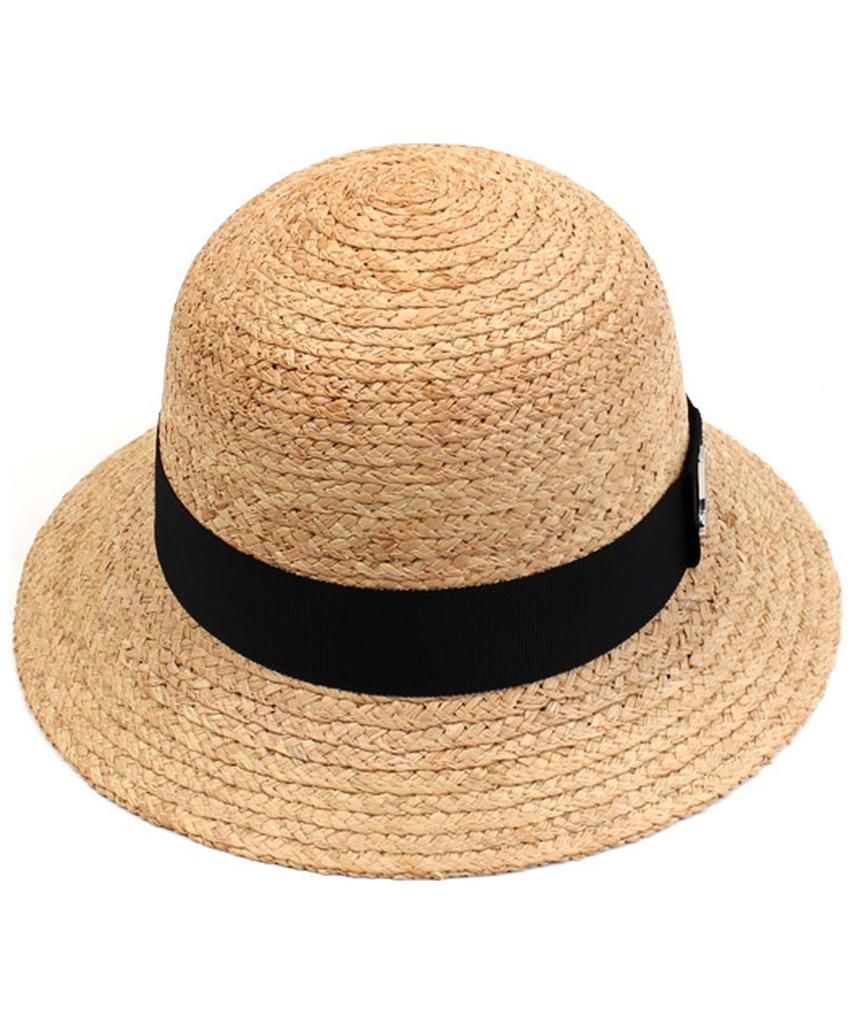 Yunibeosyeolkemiseuteuli Шляпа-колокол из рафии Thunder Summer Летняя фетровая шляпа Fedora
