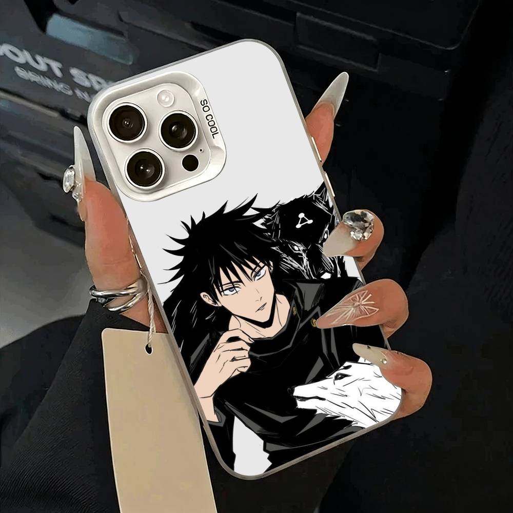 Чехол для телефона Megumi Fushiguro-J-Jujutsu- K-aisen Для iPhone 17,16,15,14,13,12,11 Plus,Pro Max,XS,белый серебристый чехол для телефона