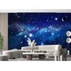 Космические обои Galaxy для потолка Обои Ночное небо Звезды Туманность Фреска на стену Гостиная Спальня Обои
