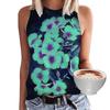 Летняя майка с 3D-принтом «Бабочка» с цветочным принтом для женщин, уличная одежда Y2k, свободный жилет с круглым вырезом, без рукавов, без бретелек для девочек