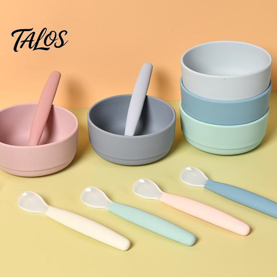 Подарок на Baby Shower для младенцев Силиконовая ложка для кормления, Мягкая нескользящая обучающая посуда, Легкая, без BPA, Дополнительная ложка для чистки и малышей
