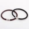 Bracelet Braided with Magnetic Buckle Faux Leather Versatile Men Hand Chain for Anniversary