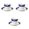 Set of 3 NB Royal Shell American Cups and Saucers X Cups and Saucers by Setomonohonpo [8.6 7.6 Cm, 220cc]