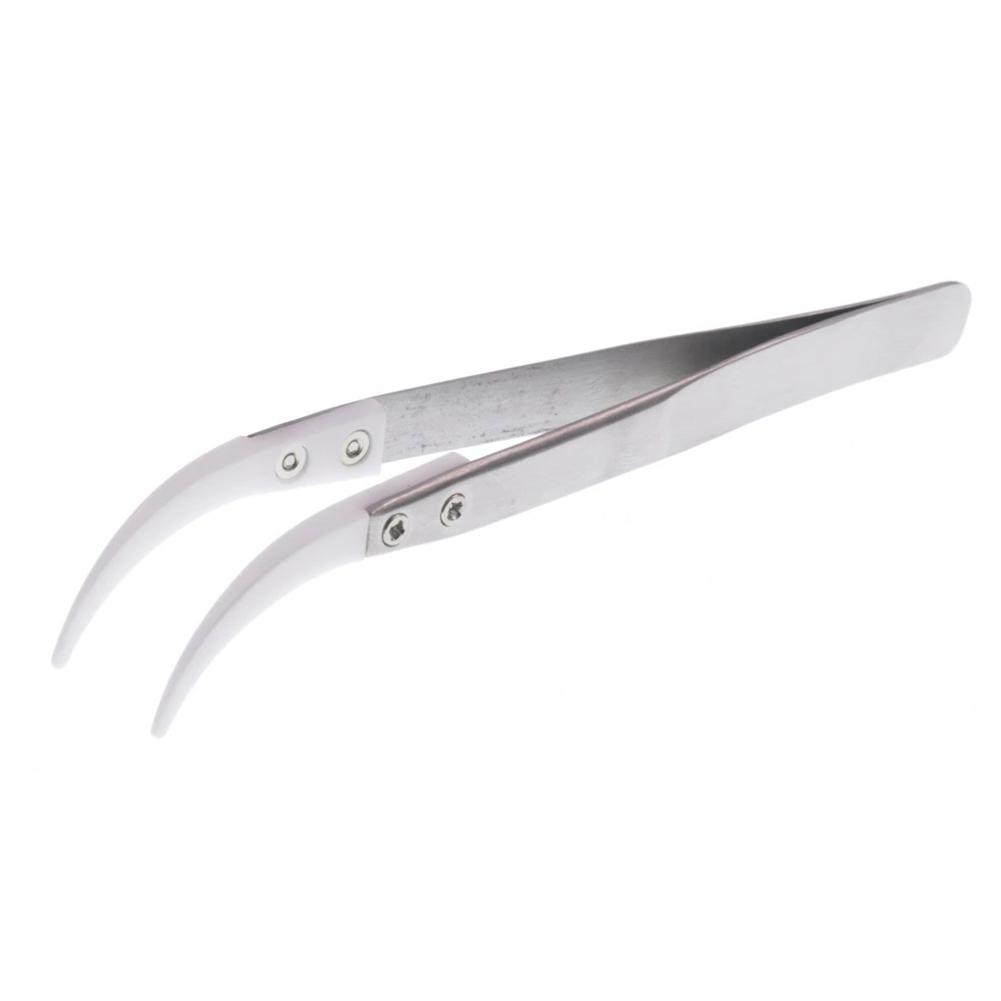 Ceramic Tweezers High Temperature Straight Tip Tweezers Wear Resistant