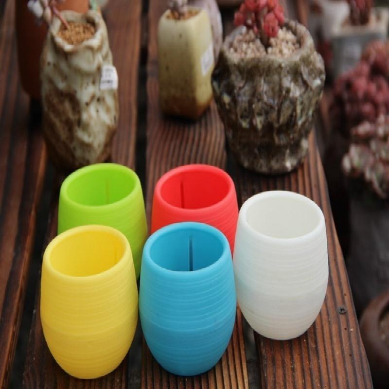 2 шт., каменный горшок для таблеток, сетчатый горшок для травы, мясистый цветочный горшок, настольный цветочный горшок, мини-цветочный горшок