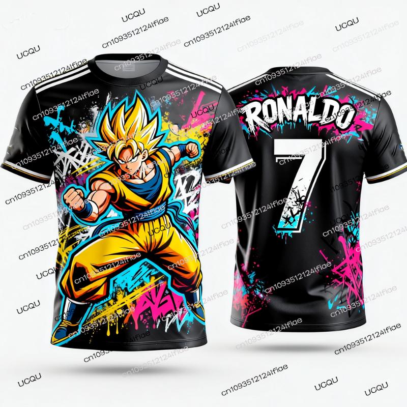 2026 Новинки Dragon Ball Z Goku/Vegeta Специальное издание Футбольная майка Ronaldo №7 Футболка Фанатский специальный комплект майки