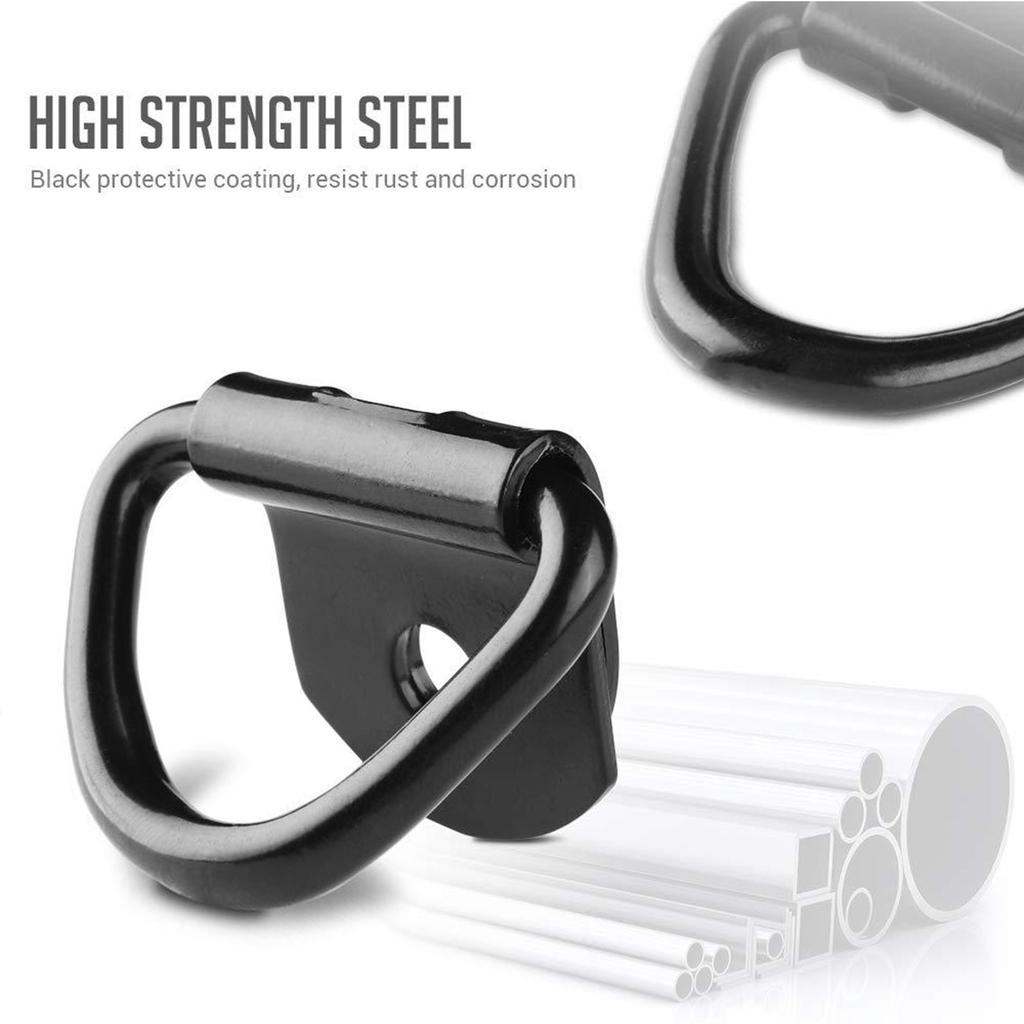 20 шт. грузовой стяжной крючок D-образной формы, прочное металлическое анкерное кольцо для лодки, прицепа, грузовика, мастерской, гаража