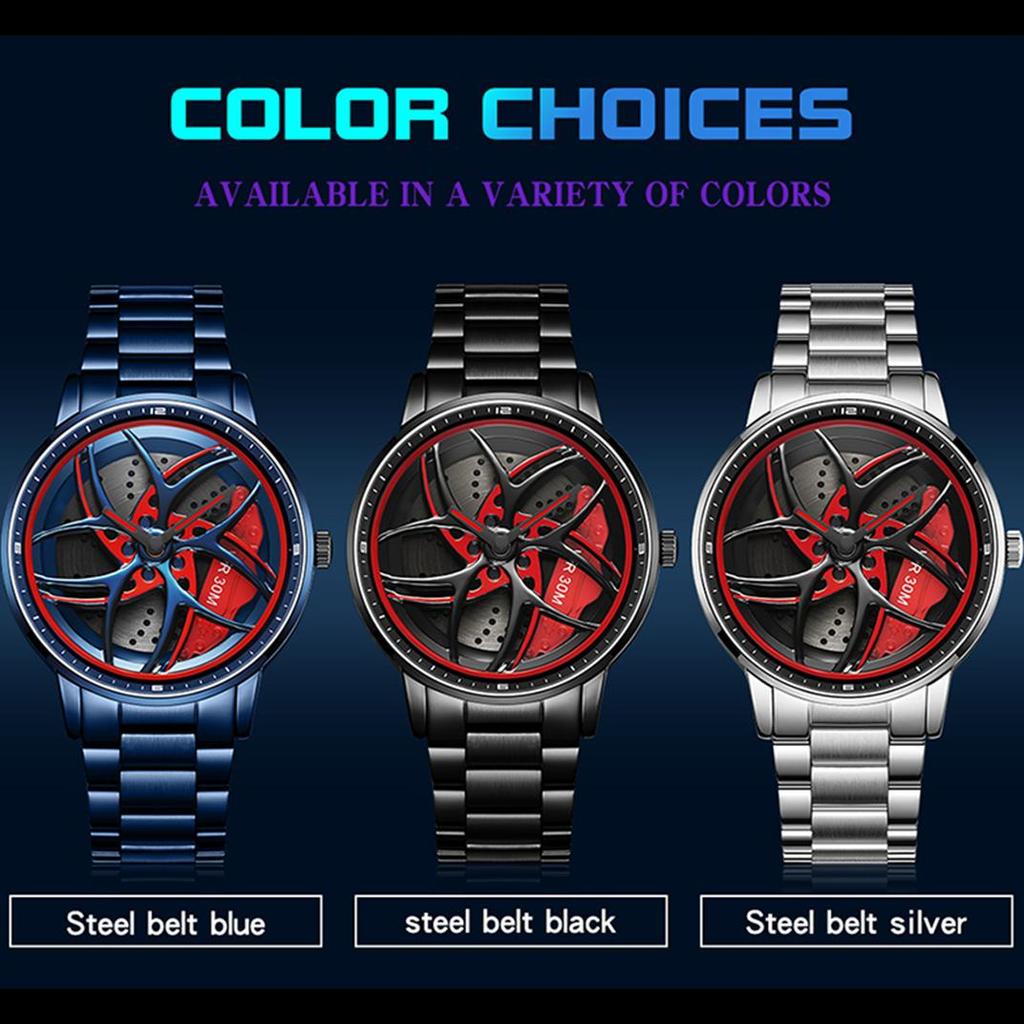 SANDA Часы мужские полые часы творческая личность кварцевые часы модные стильные часы серии Cool Wheel