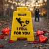 Interesting Design Falling In Love Signboard Mini Size Love Letter Romantic Sign  Spouse Gift