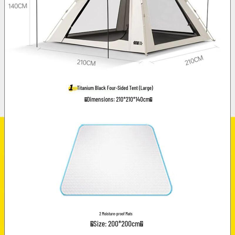 TAN XIAN ZHE Automatic Camping Tent & Tarp Combo