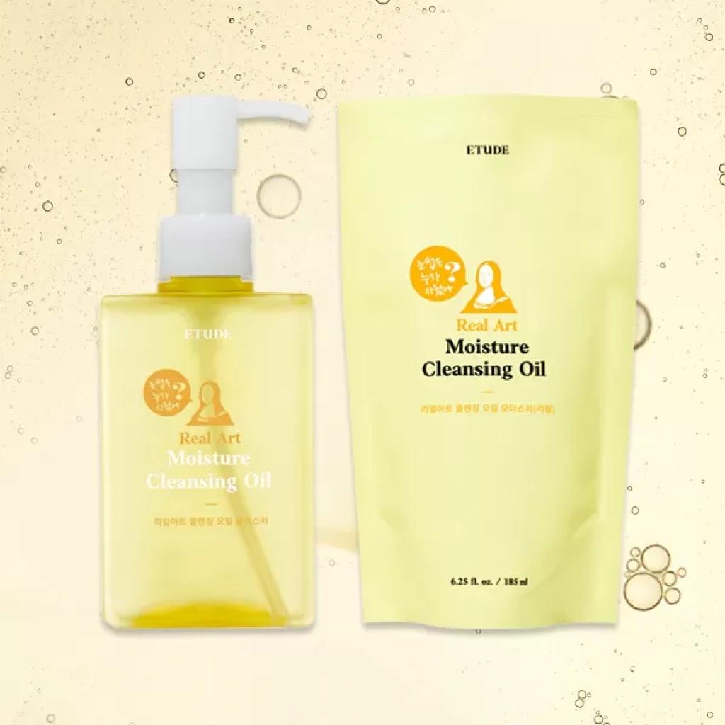 Etude House Real Art Cleansing Oil Moisture 185ml+185ml