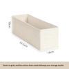Washable Underwear Sock Storage Box Foldable Tianshan Cotton Linen Basket for Home Organization