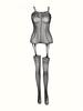 Sexy lingerie plus size pajamas flirting props uniform temptation European and American  one-piece stockings