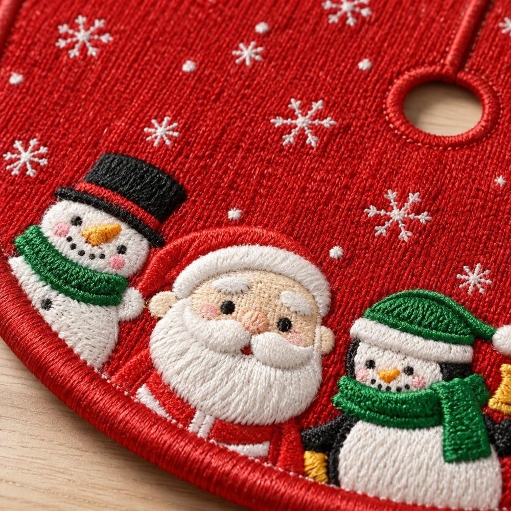 Cartoon Printed Tree Surround Base 90CM Diameter Christmas Decorative Item Christmas Celebration